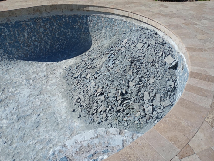 Refinski- shotcrete and tile - remodel