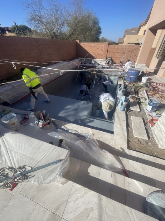 Hanneman - New pool build - Project Management- coming to completion